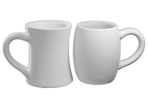 Nesting Coffee Mug Set Paint Your Own Ceramic  