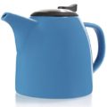 DOWAN 44oz Teapot With Warmer & Stainless Steal Infuser & Lid Navy Blue 
