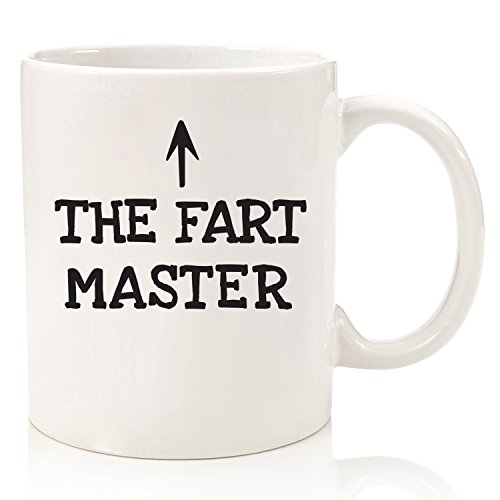 The Fart Master Funny Coffee Mug Best Gag Christmas Gifts For Dad Men Unique Xmas Gift Idea For Him From Son Daughter Wife Top Bday Present For Husband Brother,Color Personality Test