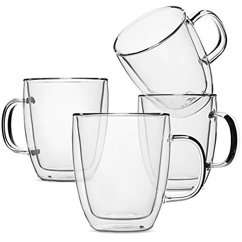 clear latte mugs