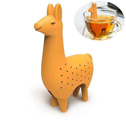 Tea Infuser Food Silicone Grade Alpaca Shape Tea Infuser Strainers Filter~ 