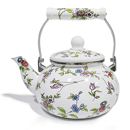 Whistling Tea Kettles, AIDEA 2 Quart Ceramic Tea Kettle for Stovetop